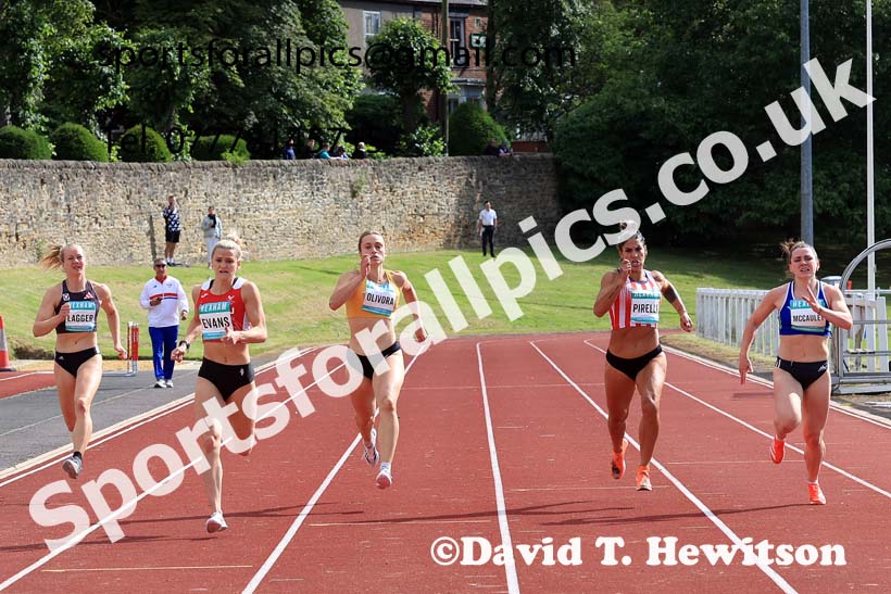 Womens Heptathlon 200 metres, 2024 EAP International Combined events, Hewcham, Northumberland.  Photo: David T. Hewitson/Sports for All Pics